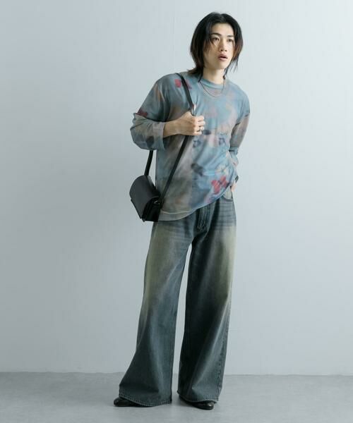 SENSE OF PLACE by URBAN RESEARCH / センスオブプレイス バイ アーバンリサーチ Tシャツ | マーブルシアールーズロングTシャツ | 詳細23