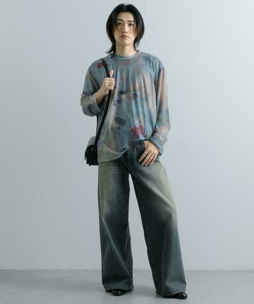 SENSE OF PLACE by URBAN RESEARCH / センスオブプレイス バイ アーバンリサーチ Tシャツ | マーブルシアールーズロングTシャツ | 詳細24