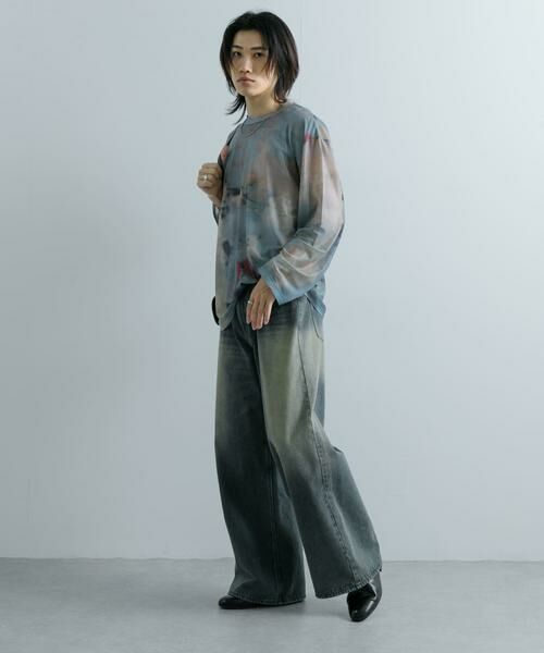 SENSE OF PLACE by URBAN RESEARCH / センスオブプレイス バイ アーバンリサーチ Tシャツ | マーブルシアールーズロングTシャツ | 詳細25