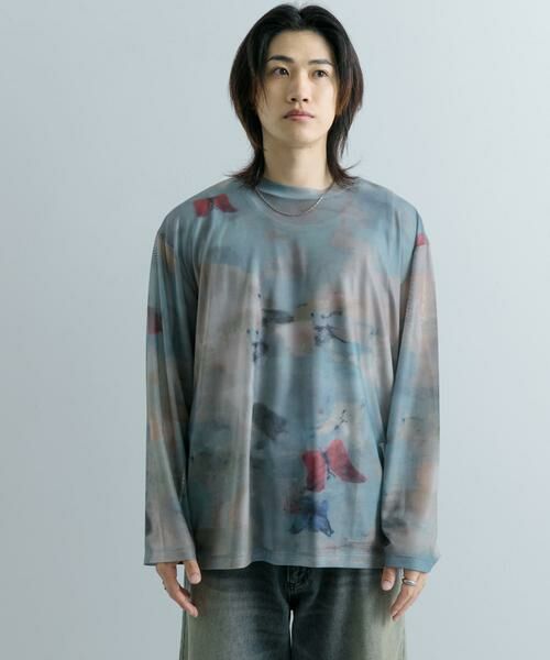 SENSE OF PLACE by URBAN RESEARCH / センスオブプレイス バイ アーバンリサーチ Tシャツ | マーブルシアールーズロングTシャツ | 詳細26