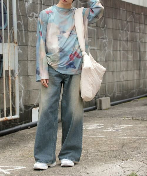 SENSE OF PLACE by URBAN RESEARCH / センスオブプレイス バイ アーバンリサーチ Tシャツ | マーブルシアールーズロングTシャツ | 詳細16