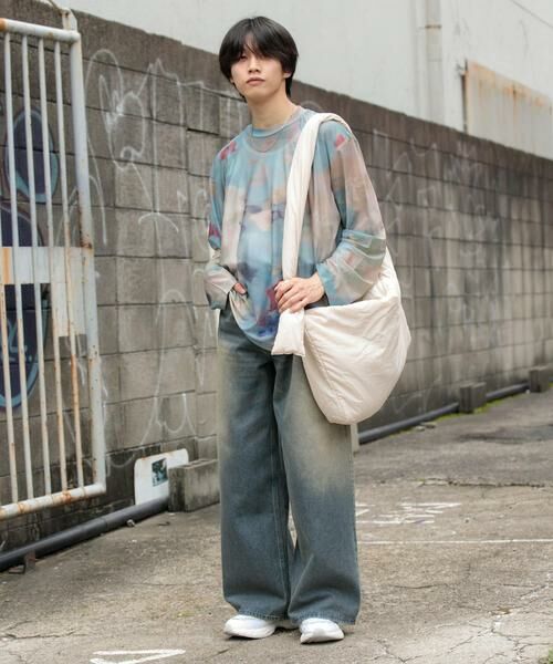 SENSE OF PLACE by URBAN RESEARCH / センスオブプレイス バイ アーバンリサーチ Tシャツ | マーブルシアールーズロングTシャツ | 詳細18