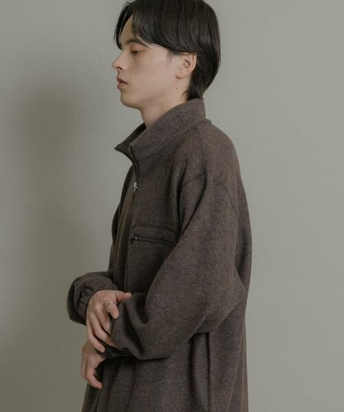 SENSE OF PLACE by URBAN RESEARCH / センスオブプレイス バイ アーバンリサーチ Tシャツ | ウールジャージハーフZIP | 詳細1