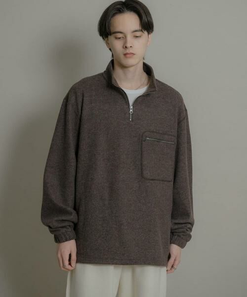 SENSE OF PLACE by URBAN RESEARCH / センスオブプレイス バイ アーバンリサーチ Tシャツ | ウールジャージハーフZIP | 詳細3