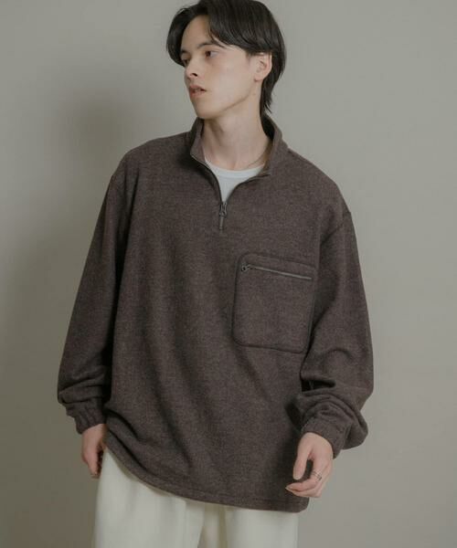 SENSE OF PLACE by URBAN RESEARCH / センスオブプレイス バイ アーバンリサーチ Tシャツ | ウールジャージハーフZIP | 詳細4