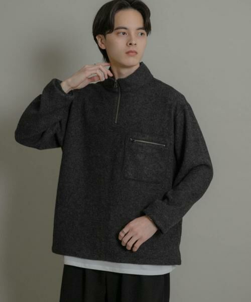 SENSE OF PLACE by URBAN RESEARCH / センスオブプレイス バイ アーバンリサーチ Tシャツ | ウールジャージハーフZIP | 詳細9