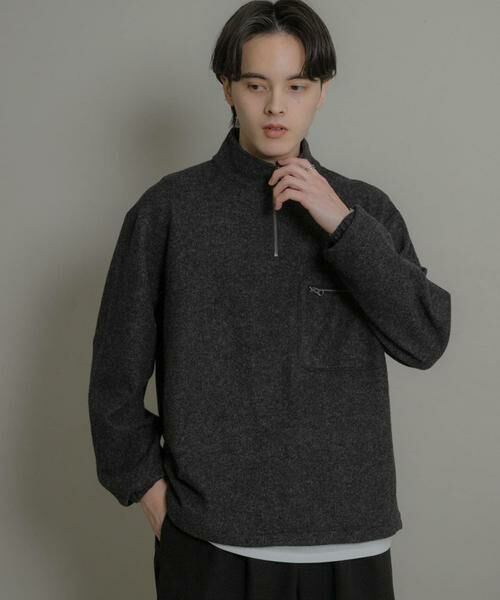SENSE OF PLACE by URBAN RESEARCH / センスオブプレイス バイ アーバンリサーチ Tシャツ | ウールジャージハーフZIP | 詳細10