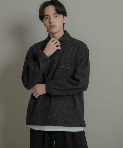 SENSE OF PLACE by URBAN RESEARCH / センスオブプレイス バイ アーバンリサーチ Tシャツ | ウールジャージハーフZIP | 詳細11