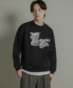 SENSE OF PLACE by URBAN RESEARCH / センスオブプレイス バイ アーバンリサーチ スウェット | Dog graphic crew-neck Sweat