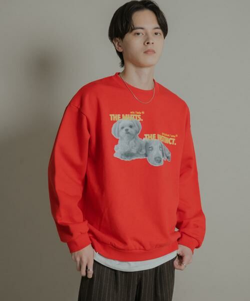 SENSE OF PLACE by URBAN RESEARCH / センスオブプレイス バイ アーバンリサーチ スウェット | Dog graphic crew-neck Sweat | 詳細3