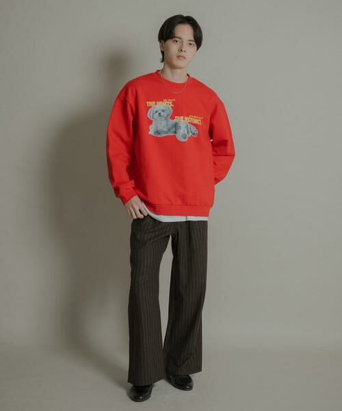 SENSE OF PLACE by URBAN RESEARCH / センスオブプレイス バイ アーバンリサーチ スウェット | Dog graphic crew-neck Sweat | 詳細5