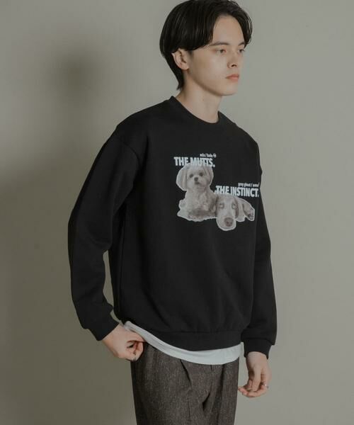 SENSE OF PLACE by URBAN RESEARCH / センスオブプレイス バイ アーバンリサーチ スウェット | Dog graphic crew-neck Sweat | 詳細15