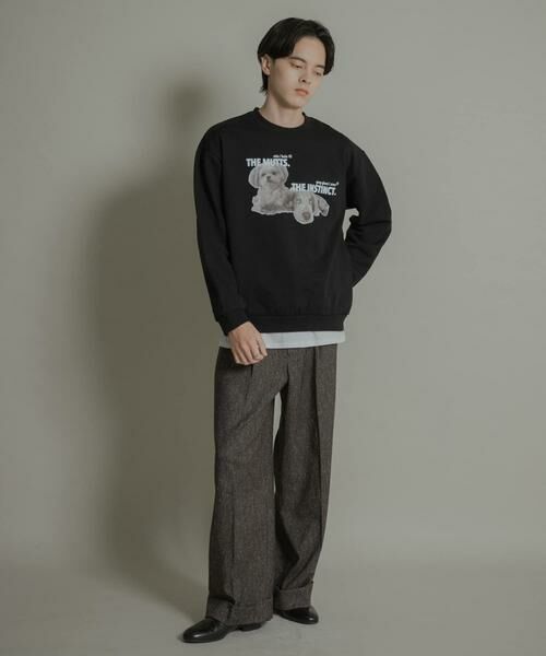 SENSE OF PLACE by URBAN RESEARCH / センスオブプレイス バイ アーバンリサーチ スウェット | Dog graphic crew-neck Sweat | 詳細19
