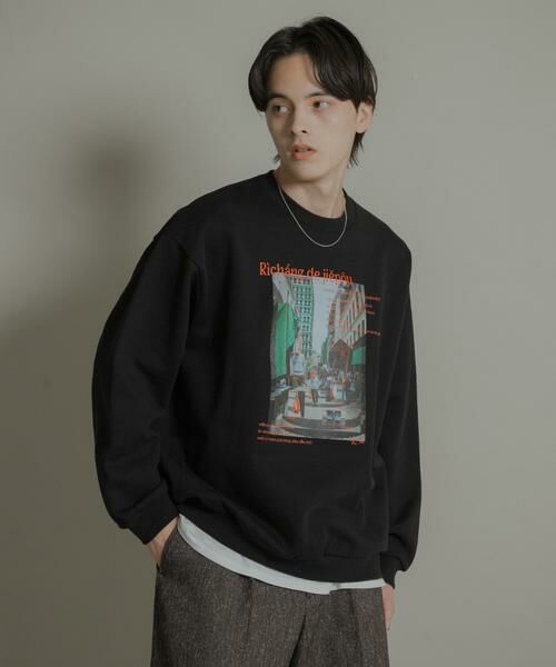 SENSE OF PLACE by URBAN RESEARCH / センスオブプレイス バイ アーバンリサーチ スウェット | City graphic crew-neck Sweat | 詳細13