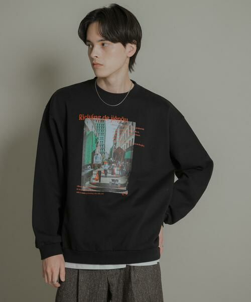 SENSE OF PLACE by URBAN RESEARCH / センスオブプレイス バイ アーバンリサーチ スウェット | City graphic crew-neck Sweat | 詳細15