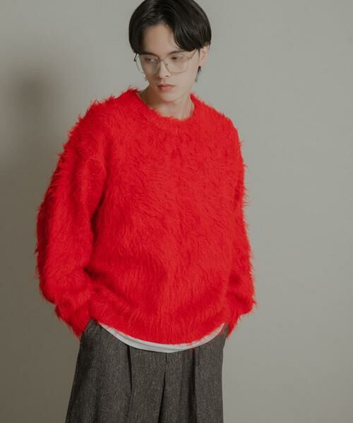 SENSE OF PLACE by URBAN RESEARCH / センスオブプレイス バイ アーバンリサーチ ニット・セーター | 『洗濯可』シャギークルーネックニット | 詳細1