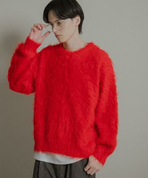 SENSE OF PLACE by URBAN RESEARCH / センスオブプレイス バイ アーバンリサーチ ニット・セーター | 『洗濯可』シャギークルーネックニット | 詳細3