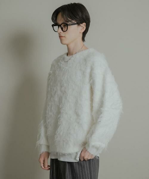 SENSE OF PLACE by URBAN RESEARCH / センスオブプレイス バイ アーバンリサーチ ニット・セーター | 『洗濯可』シャギークルーネックニット | 詳細19