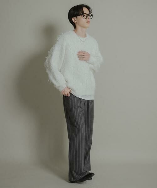 SENSE OF PLACE by URBAN RESEARCH / センスオブプレイス バイ アーバンリサーチ ニット・セーター | 『洗濯可』シャギークルーネックニット | 詳細20