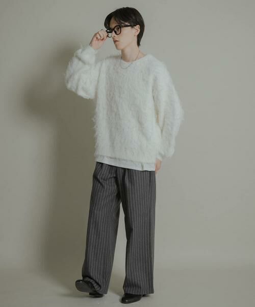 SENSE OF PLACE by URBAN RESEARCH / センスオブプレイス バイ アーバンリサーチ ニット・セーター | 『洗濯可』シャギークルーネックニット | 詳細21