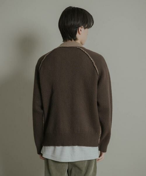 SENSE OF PLACE by URBAN RESEARCH / センスオブプレイス バイ アーバンリサーチ ブルゾン | バイカラーニットジップブルゾン | 詳細10