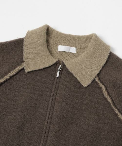 SENSE OF PLACE by URBAN RESEARCH / センスオブプレイス バイ アーバンリサーチ ブルゾン | バイカラーニットジップブルゾン | 詳細12