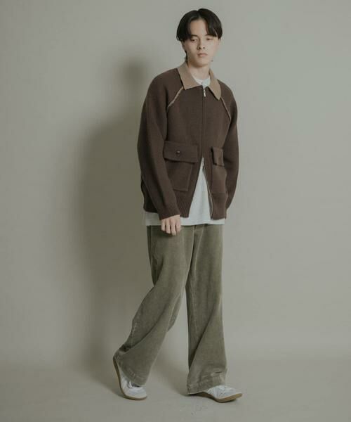 SENSE OF PLACE by URBAN RESEARCH / センスオブプレイス バイ アーバンリサーチ ブルゾン | バイカラーニットジップブルゾン | 詳細7