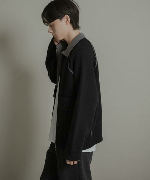 SENSE OF PLACE by URBAN RESEARCH / センスオブプレイス バイ アーバンリサーチ ブルゾン | バイカラーニットジップブルゾン | 詳細18