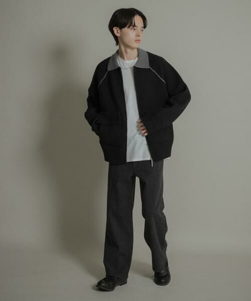 SENSE OF PLACE by URBAN RESEARCH / センスオブプレイス バイ アーバンリサーチ ブルゾン | バイカラーニットジップブルゾン | 詳細19
