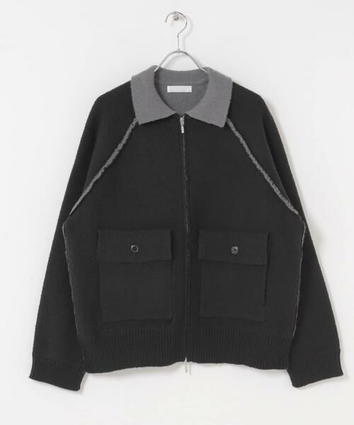 SENSE OF PLACE by URBAN RESEARCH / センスオブプレイス バイ アーバンリサーチ ブルゾン | バイカラーニットジップブルゾン | 詳細21