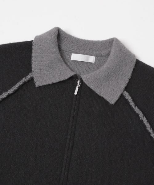 SENSE OF PLACE by URBAN RESEARCH / センスオブプレイス バイ アーバンリサーチ ブルゾン | バイカラーニットジップブルゾン | 詳細22