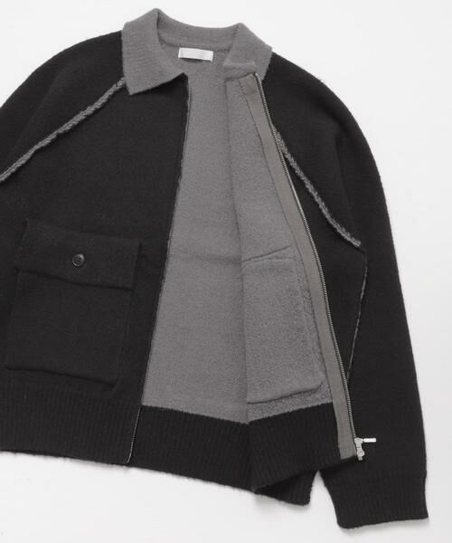 SENSE OF PLACE by URBAN RESEARCH / センスオブプレイス バイ アーバンリサーチ ブルゾン | バイカラーニットジップブルゾン | 詳細23