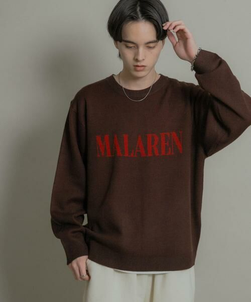 SENSE OF PLACE by URBAN RESEARCH / センスオブプレイス バイ アーバンリサーチ ニット・セーター | ロゴグラフィッククルーネックニット | 詳細1