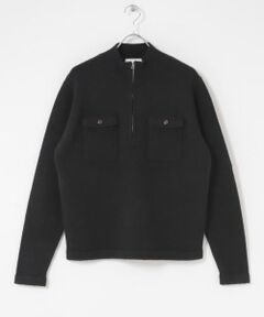 SENSE OF PLACE by URBAN RESEARCH / センスオブプレイス バイ アーバンリサーチ ニット・セーター | 『洗濯可』ダブルポケットハーフジップニット