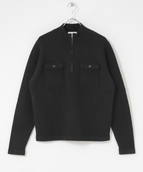 SENSE OF PLACE by URBAN RESEARCH / センスオブプレイス バイ アーバンリサーチ ニット・セーター | 『洗濯可』ダブルポケットハーフジップニット | 詳細1