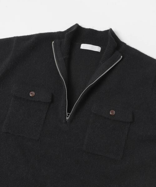 SENSE OF PLACE by URBAN RESEARCH / センスオブプレイス バイ アーバンリサーチ ニット・セーター | 『洗濯可』ダブルポケットハーフジップニット | 詳細2