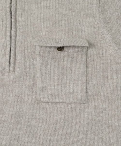SENSE OF PLACE by URBAN RESEARCH / センスオブプレイス バイ アーバンリサーチ ニット・セーター | 『洗濯可』ダブルポケットハーフジップニット | 詳細5