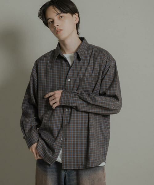 SENSE OF PLACE by URBAN RESEARCH / センスオブプレイス バイ アーバンリサーチ シャツ・ブラウス | ニュアンスチェックロングスリーブネルシャツ | 詳細1