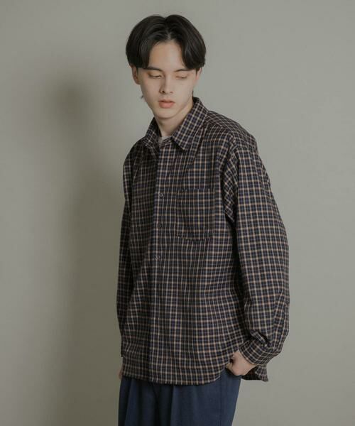 SENSE OF PLACE by URBAN RESEARCH / センスオブプレイス バイ アーバンリサーチ シャツ・ブラウス | ニュアンスチェックロングスリーブネルシャツ | 詳細12