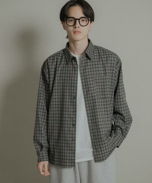 SENSE OF PLACE by URBAN RESEARCH / センスオブプレイス バイ アーバンリサーチ シャツ・ブラウス | ニュアンスチェックロングスリーブネルシャツ | 詳細22