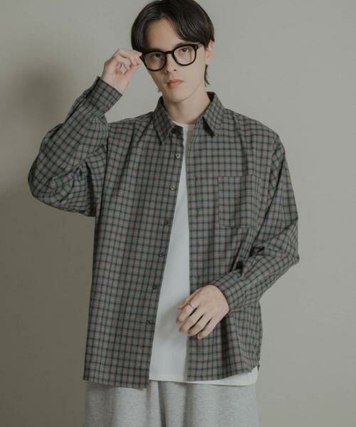 SENSE OF PLACE by URBAN RESEARCH / センスオブプレイス バイ アーバンリサーチ シャツ・ブラウス | ニュアンスチェックロングスリーブネルシャツ | 詳細23