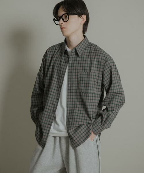 SENSE OF PLACE by URBAN RESEARCH / センスオブプレイス バイ アーバンリサーチ シャツ・ブラウス | ニュアンスチェックロングスリーブネルシャツ | 詳細24
