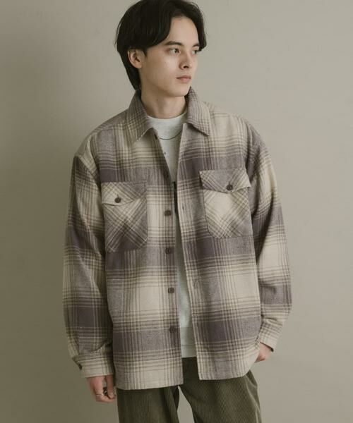 SENSE OF PLACE by URBAN RESEARCH / センスオブプレイス バイ アーバンリサーチ シャツ・ブラウス | ブラッシュドヘビーネルチェックシャツ | 詳細15