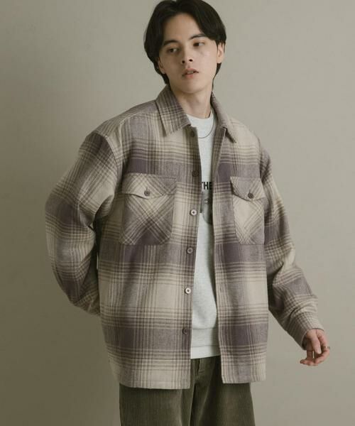 SENSE OF PLACE by URBAN RESEARCH / センスオブプレイス バイ アーバンリサーチ シャツ・ブラウス | ブラッシュドヘビーネルチェックシャツ | 詳細16