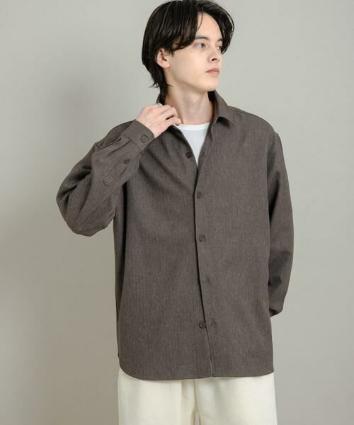 SENSE OF PLACE by URBAN RESEARCH / センスオブプレイス バイ アーバンリサーチ シャツ・ブラウス | 『UR TECH』ヘリンボーンレギュラーカラーシャツ | 詳細2