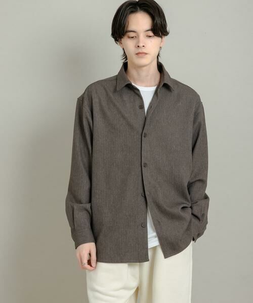 SENSE OF PLACE by URBAN RESEARCH / センスオブプレイス バイ アーバンリサーチ シャツ・ブラウス | 『UR TECH』ヘリンボーンレギュラーカラーシャツ | 詳細3