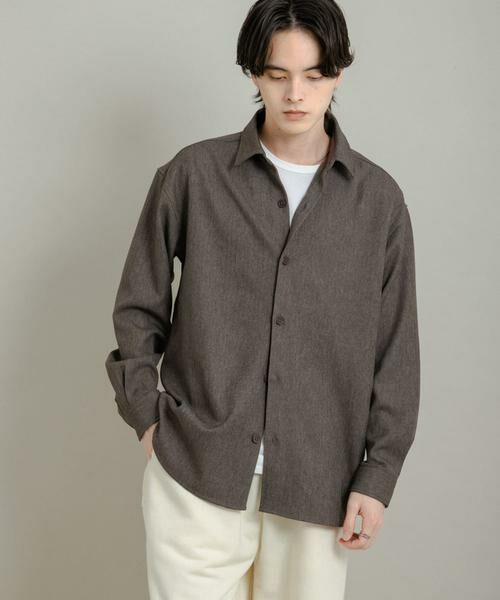 SENSE OF PLACE by URBAN RESEARCH / センスオブプレイス バイ アーバンリサーチ シャツ・ブラウス | 『UR TECH』ヘリンボーンレギュラーカラーシャツ | 詳細4