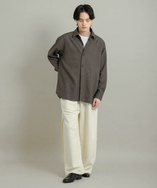 SENSE OF PLACE by URBAN RESEARCH / センスオブプレイス バイ アーバンリサーチ シャツ・ブラウス | 『UR TECH』ヘリンボーンレギュラーカラーシャツ | 詳細6