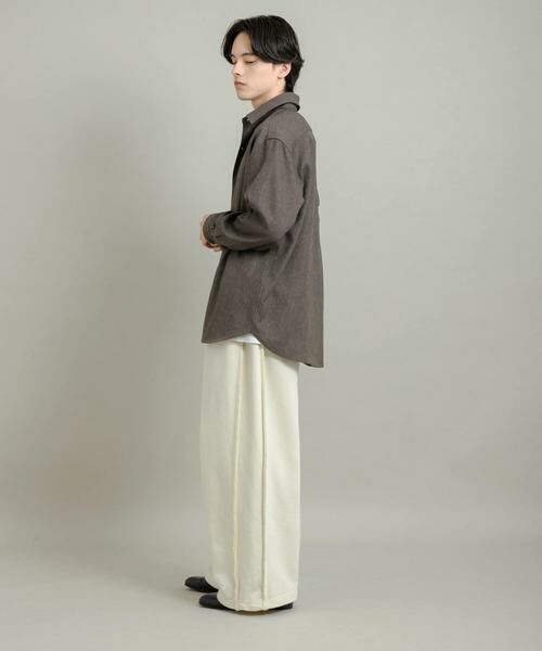 SENSE OF PLACE by URBAN RESEARCH / センスオブプレイス バイ アーバンリサーチ シャツ・ブラウス | 『UR TECH』ヘリンボーンレギュラーカラーシャツ | 詳細8