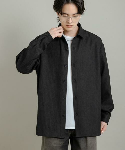 SENSE OF PLACE by URBAN RESEARCH / センスオブプレイス バイ アーバンリサーチ シャツ・ブラウス | 『UR TECH』ヘリンボーンレギュラーカラーシャツ | 詳細25